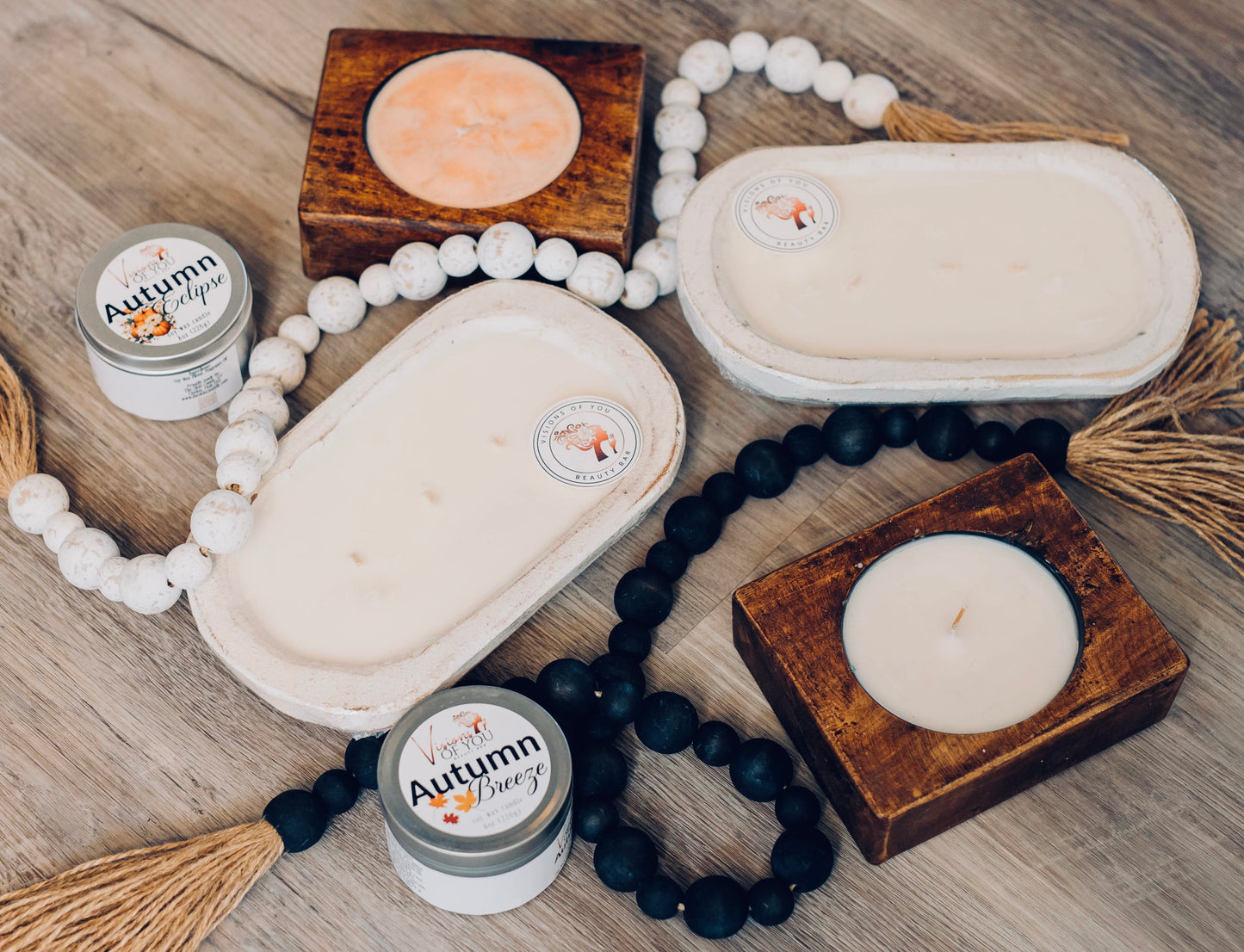 Dough Bowl Candles | Vintage | Rustic