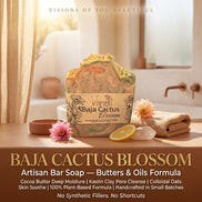 Baja Cactus Blossom | Moisturizing Artisan Bar for Dry Skin | Visions of You Beautiful