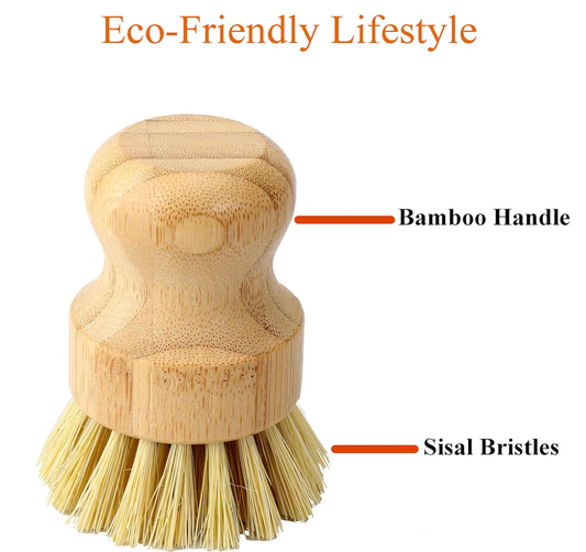 Bamboo kitchen brush