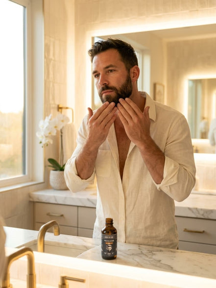 Men's Beard Oil — 6-Oil Blend with Argan, Jojoba & Sea Buckthorn | Choose Your Scent | Visions of You Beautiful