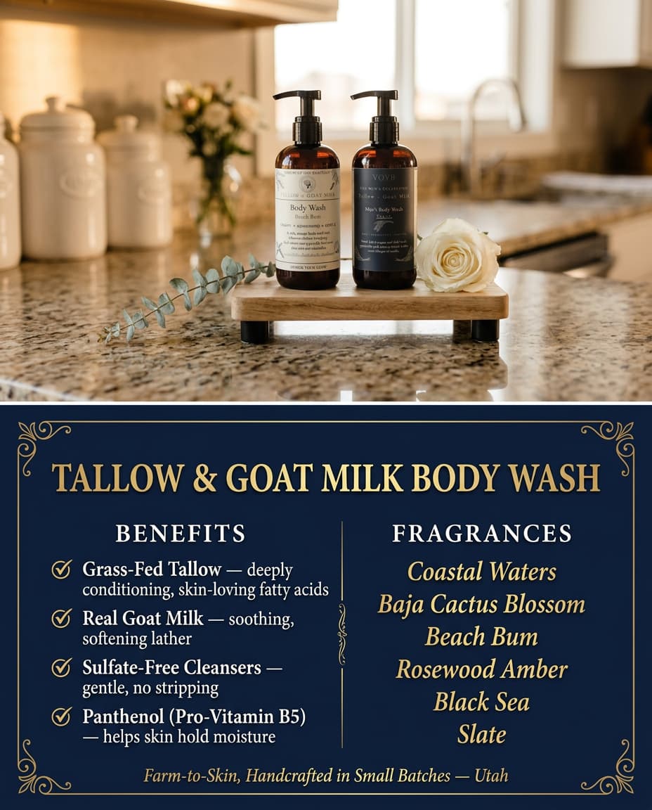 Goat's Milk & Tallow Body Wash 16oz