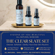 The Clear Slate Set — Niacinamide, Prickly Pear Serum & Aloe Cleanser Bundle | Visions of You Beautiful