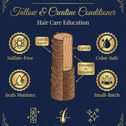 Tallow & Creatine Hair Repair Set | Shampoo + Conditioner for Dry, Damaged Hair