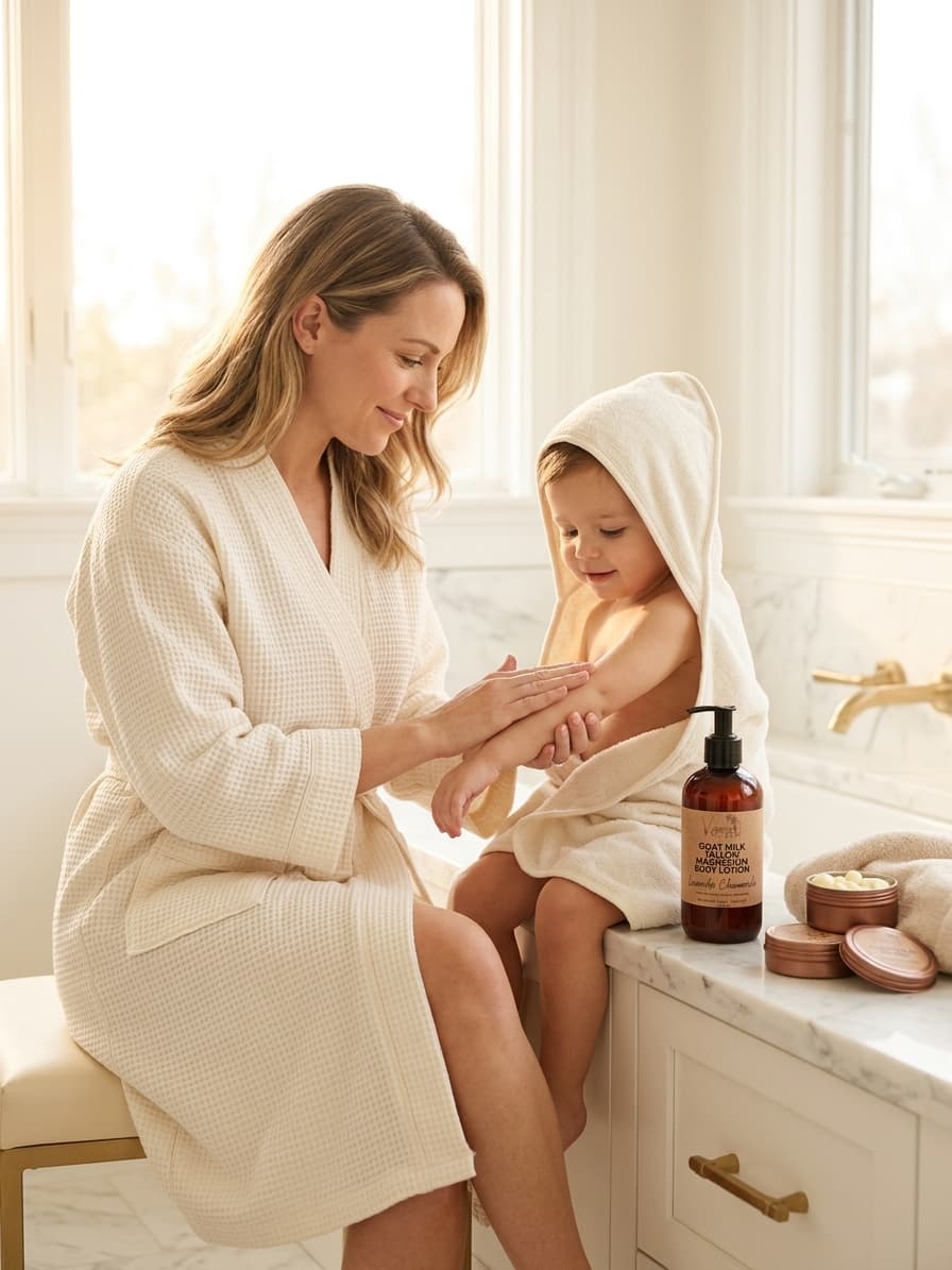 Goat's Milk, Tallow & Magnesium Body Lotion 8 oz