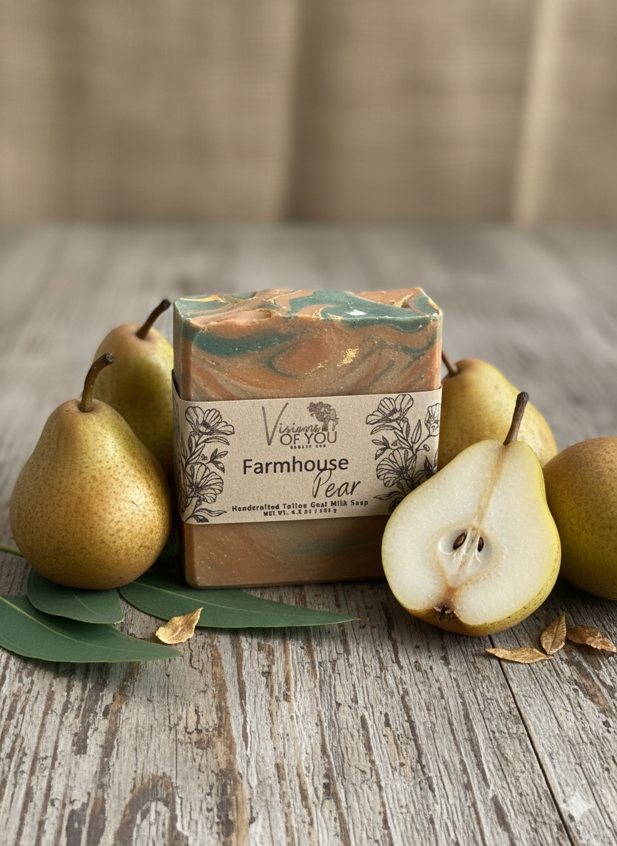 🍐 Farmhouse Pear Artisan Handmade bar soap