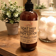 🐐 Farm-to-Skin Goat's Milk & Tallow Nourishing Body Lotion