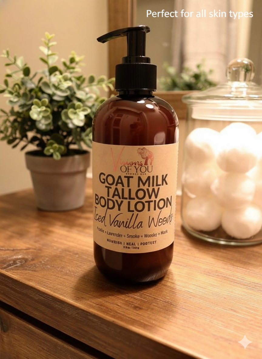 🐐 Farm-to-Skin Goat's Milk & Tallow Nourishing Body Lotion