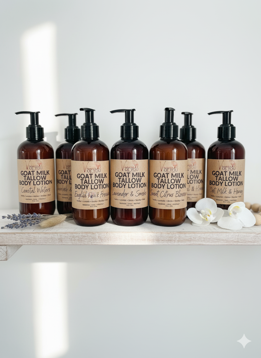 🐐 Farm-to-Skin Goat's Milk & Tallow Nourishing Body Lotion