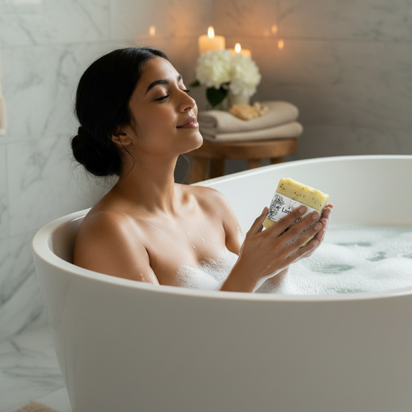 Almond Berry Crunch Artisan Bar Soap