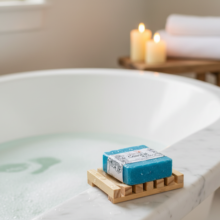 Premium Slatted Wood Soap Deck