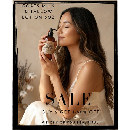 🐐 Farm-to-Skin Goat's Milk & Tallow Nourishing Body Lotion