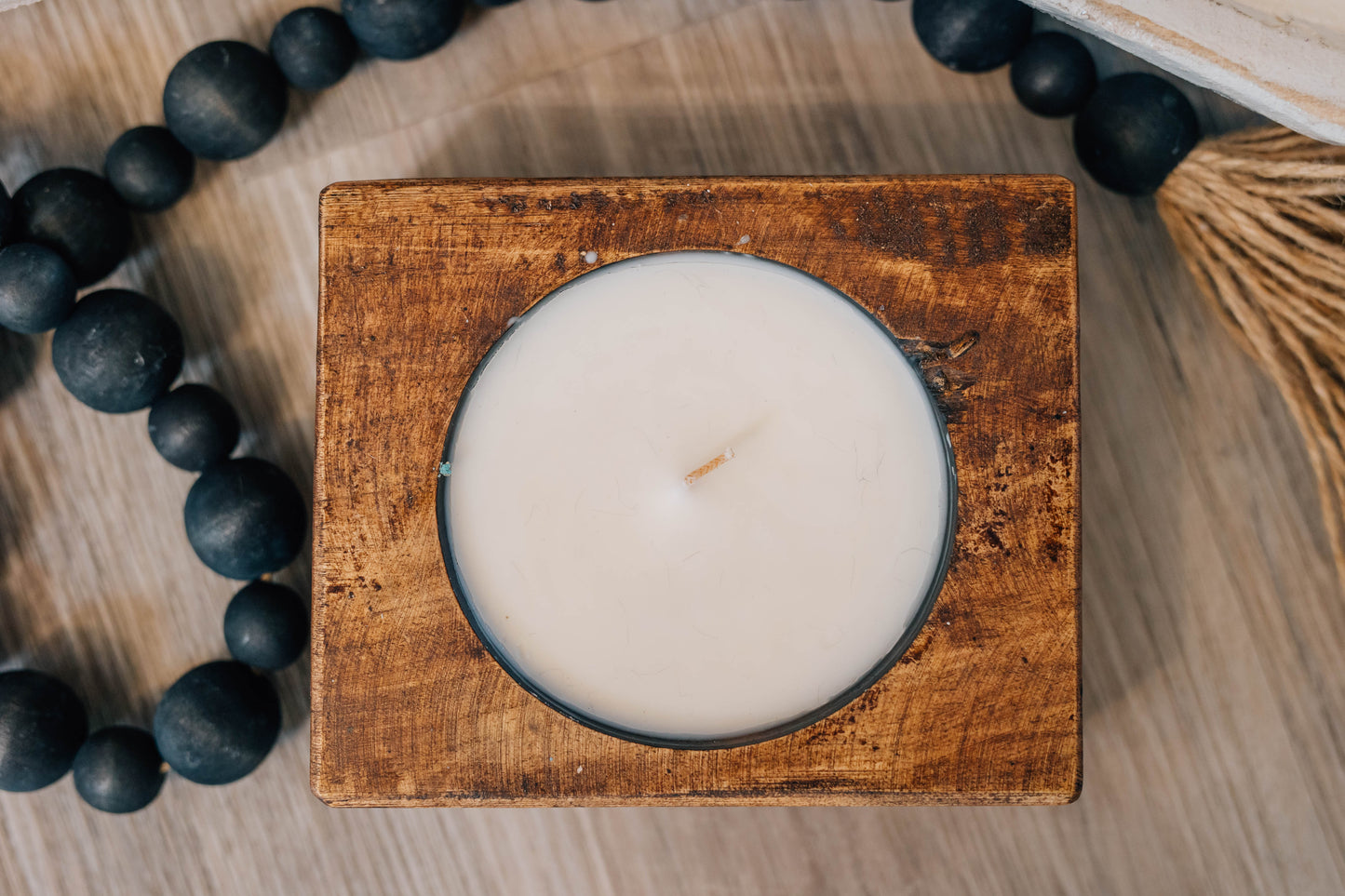 Dough Bowl Candles | Vintage | Rustic