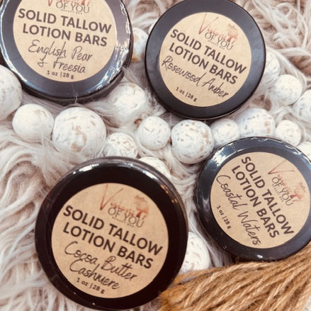🧈 Solid Tallow Lotion Bar: The Gold Standard in Skin Nourishment