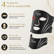 Pro Glow 7-Color LED Face + Neck Mask — PDT Light Therapy for Anti-Aging, Acne & Glow | Visions of You Beautiful