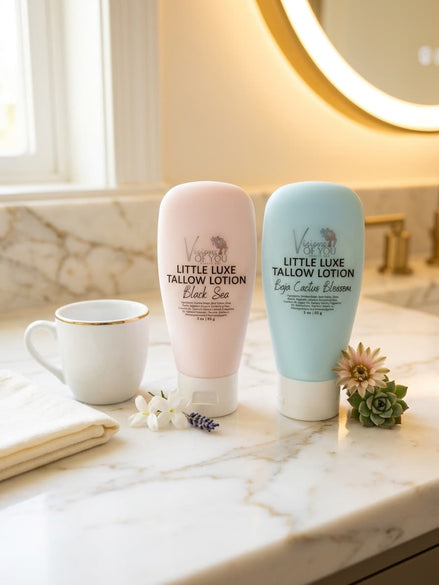 Little Luxe Tallow Lotion — Travel Size 3 OZ | Beef Tallow, Shea Butter & Allantoin Body Lotion | Visions of You Beautiful