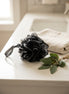 Black Mesh Bath Loofah — Rich-Lather Body Pouf