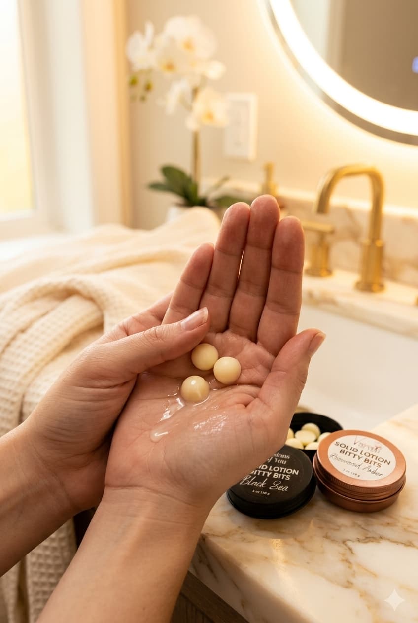 Solid Lotion Bitty Bits — Beeswax & Tallow Solid Lotion Pellets | Several Fragrances | Visions of You Beautiful (Copy)