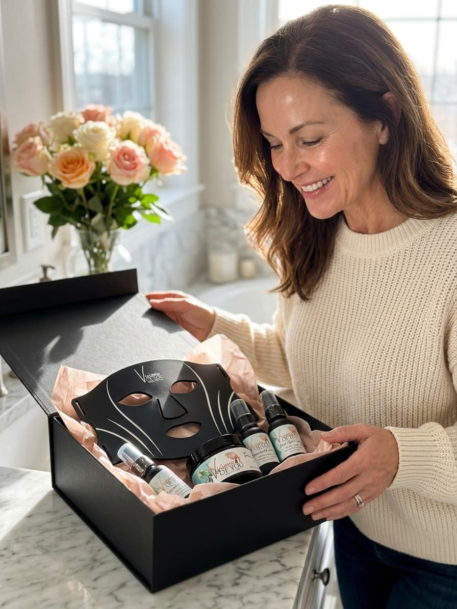 The Pro Glow Age-Defying Ritual — LED Mask + Complete Serum & Moisture Set | Mother's Day | Visions of You Beautiful