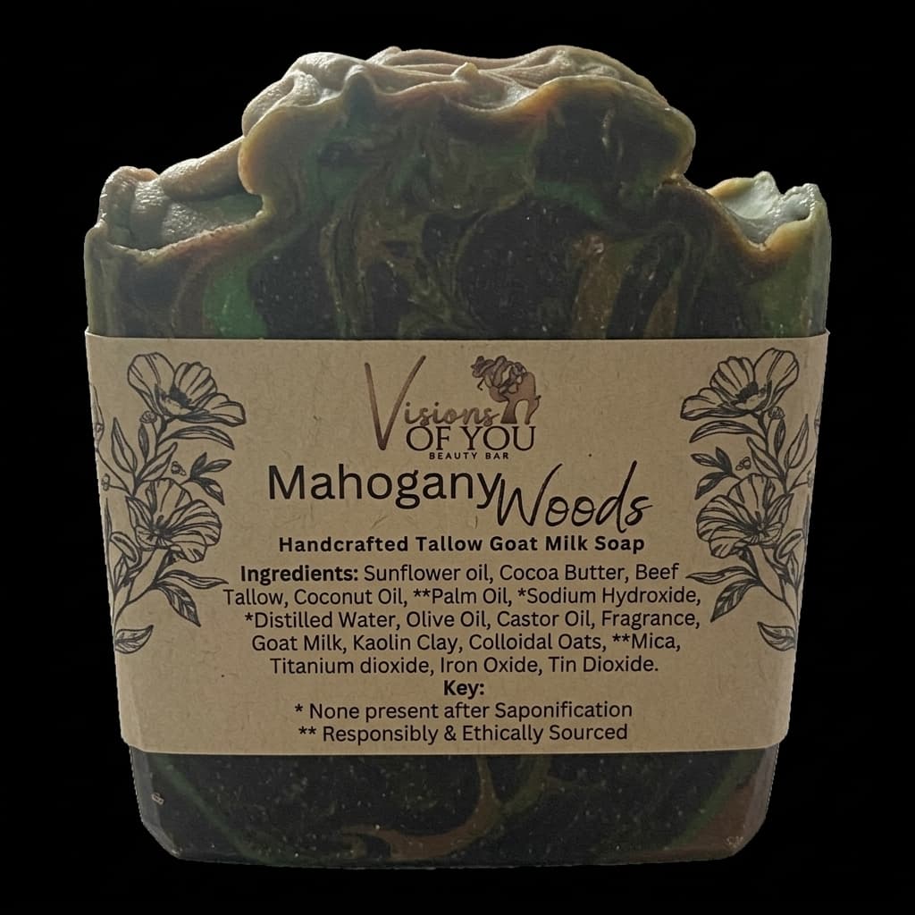 Mahogany Woods | Goat's Milk & Tallow | Artisan Bar Soap Visions of you beautiful
