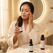The Evening Savasana Renewal Set — Retinol Serum, Pomegranate Seed Oil & Aloe Cleanser Bundle | Visions of You Beautiful