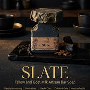 SLATE | Goat's Milk & Tallow | Artisan handmade bar soap | Visions of you beautiful