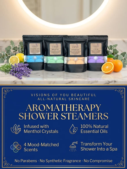 Aromatherapy Shower Steamers with Menthol Crystals — 100% Natural Essential Oils | Spa Shower Experience | Choose Your Scent
