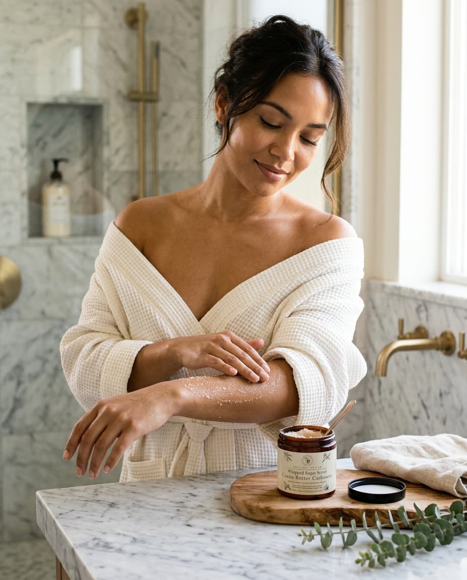 Pure Whipped Sugar Scrub — Exfoliating Body Scrub with Tallow & Apricot