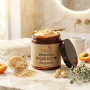 Pure Whipped Sugar Scrub — Exfoliating Body Scrub with Apricot Kernel Oil & Double Humectant | Visions of You Beautiful
