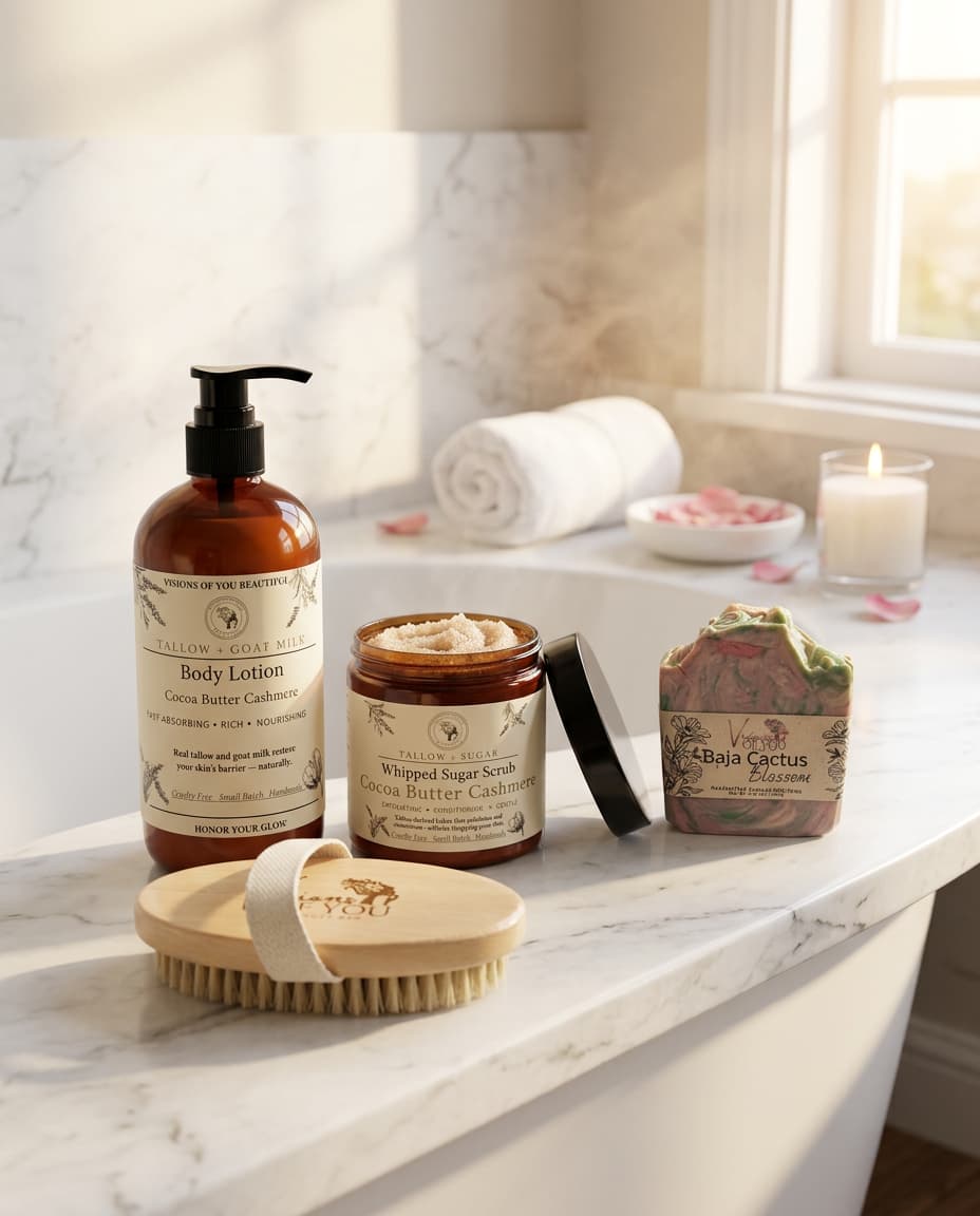 The Spa Day Ritual | Lather, polish, smooth and soften.