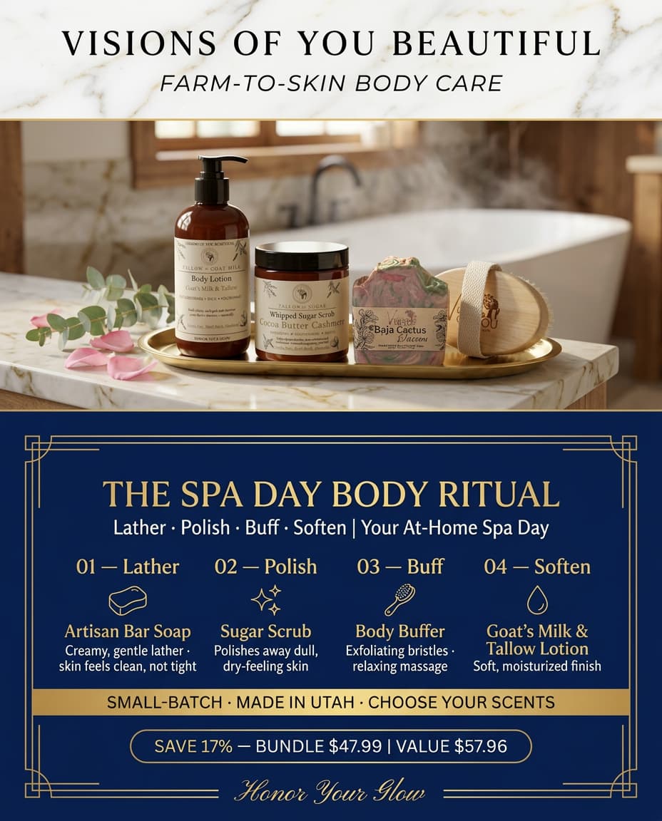 The Spa Day Ritual | Lather, polish, smooth and soften.