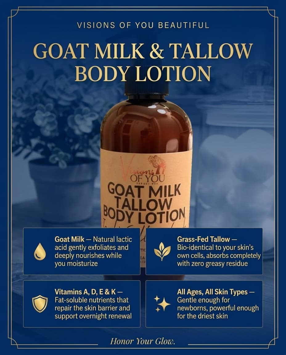 Goat's Milk & Tallow Body Lotion 8 oz