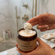 The Farmhouse Whipped Ritual | Whipped Soap 8oz, Whipped Sugar Scrub 8oz, Whipped Tallow Body Butter 8oz + Body Buffer