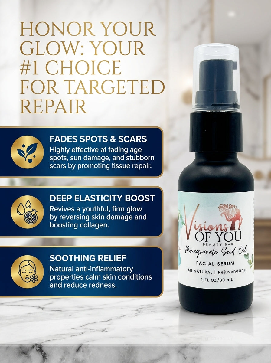 Visions of You Beautiful | 100% Organic Pomegranate Seed Oil