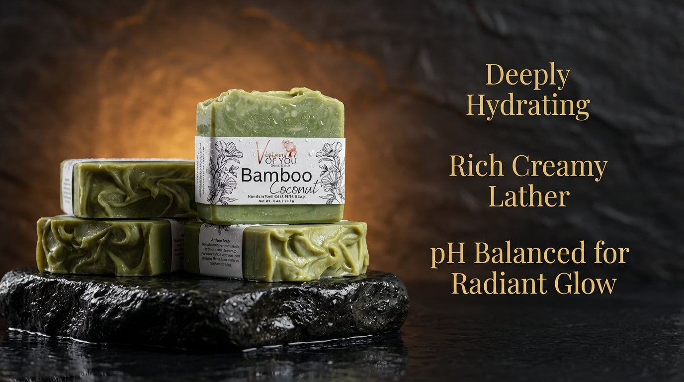 🥥 Bamboo Coconut Artisan handmade bar soap