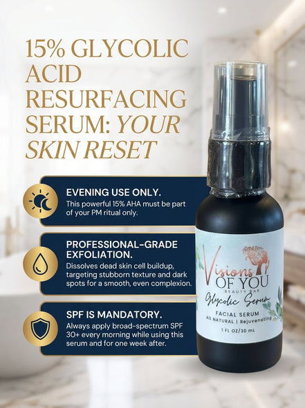 Visions of You Beautiful | Glycolic Acid 15% Resurfacing Serum