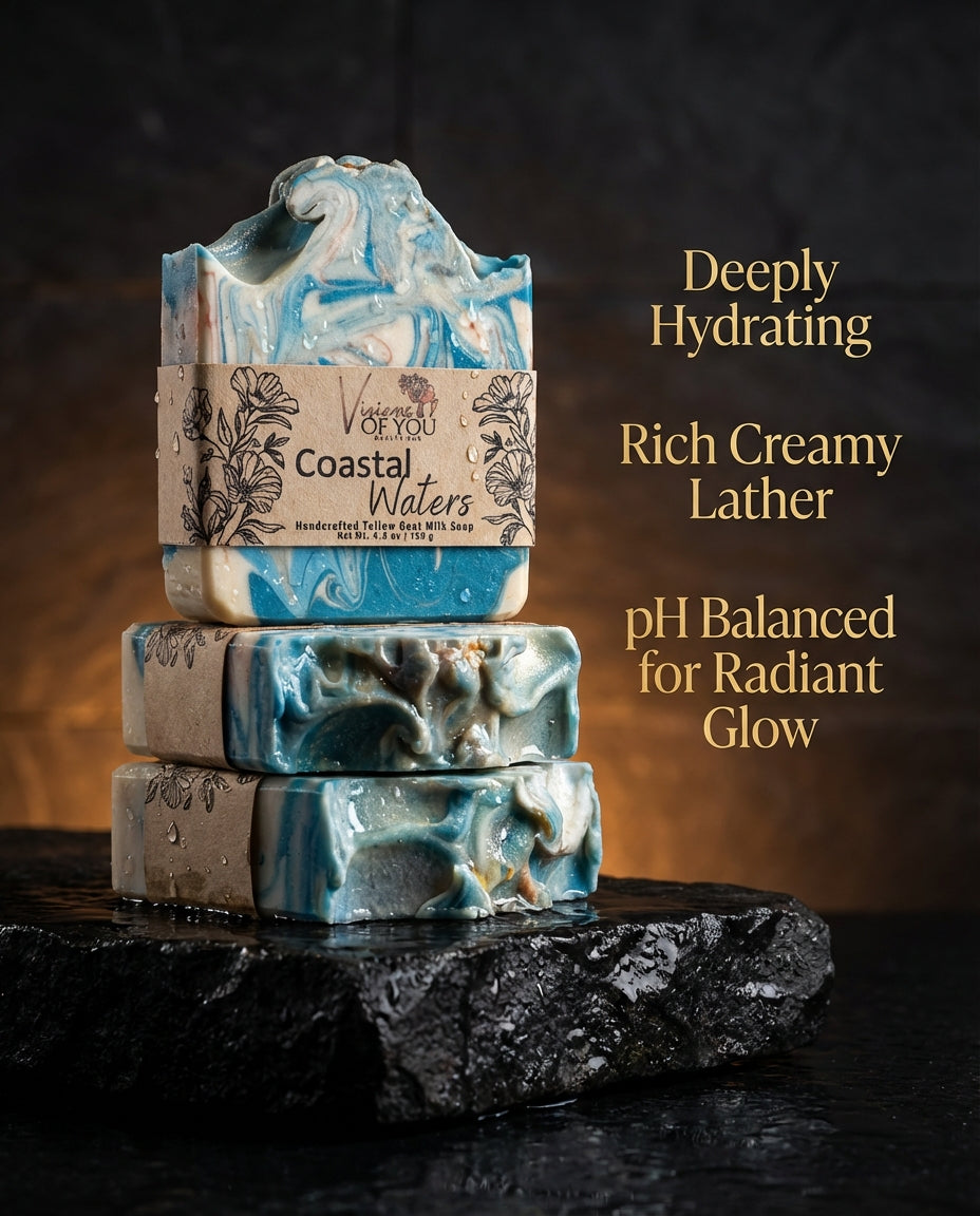 Coastal Waters | Goat's Milk & Tallow | Visions of you beautiful Artisan Bar Soap