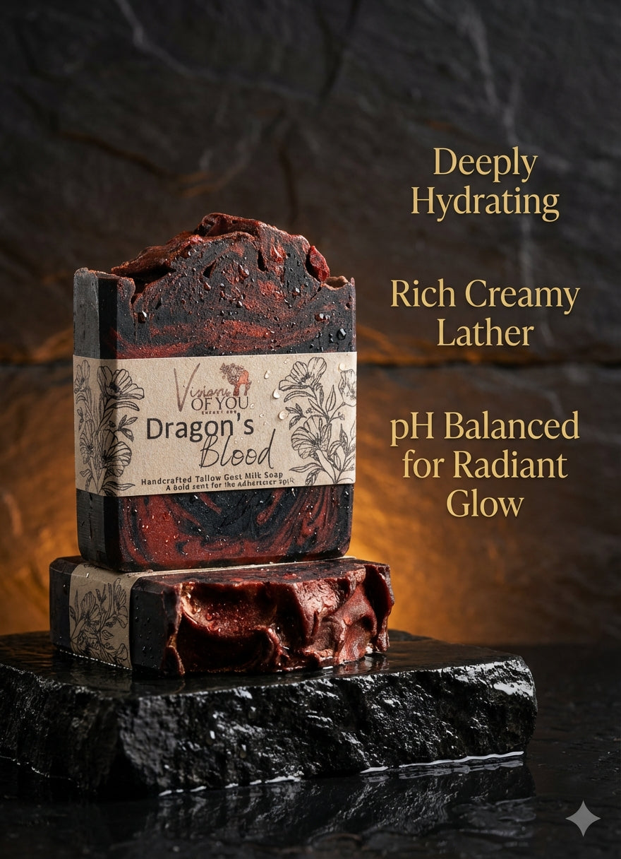 Dragons Blood | Goat's Milk & Tallow | Artisan bar soap | Visions of you beautiful