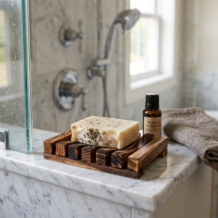 Premium Slatted Wood Soap Deck