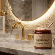 Luxurious all-natural Whipped Soap with a creamy, hydrating lather. Vegan, cruelty-free body cleanser perfect for daily use and shaving