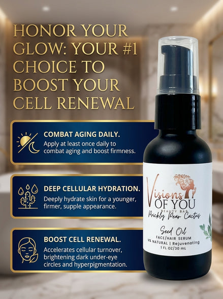 Visions of You Beautiful | 100% Organic Prickly Pear Cactus Seed Oil
