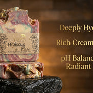 Hibiscus & Rose | Goat's Milk & Tallow | Artisan bar soap Visions of you beautiful