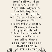 Goat's Milk & Tallow Body Lotion 8 oz