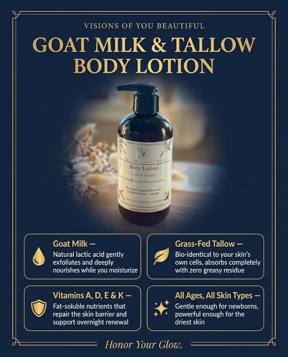 Goat's Milk & Tallow Body Lotion 8 oz
